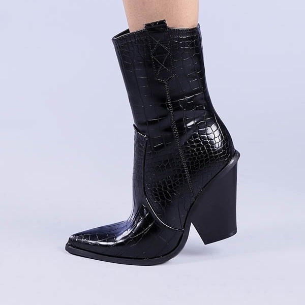 Γυναικείες μπότες Yumi μαύρα, 4 - Kalapod.gr